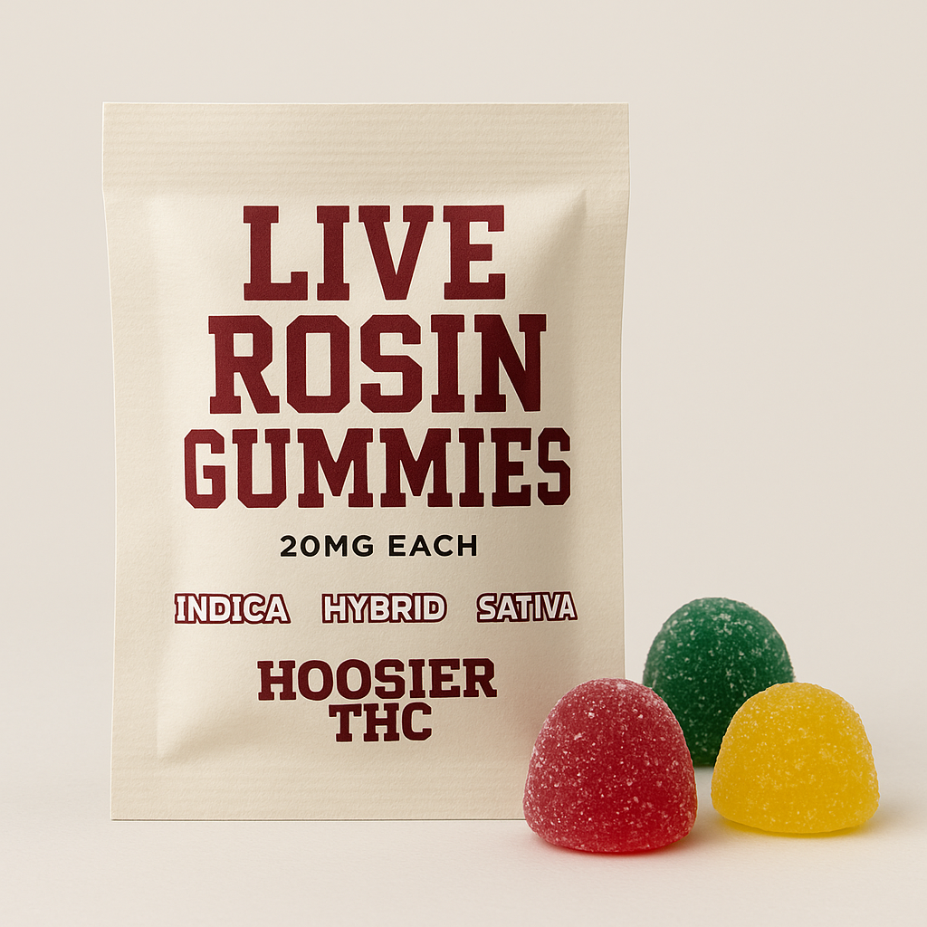 Hoosier THC Live Rosin Gummies